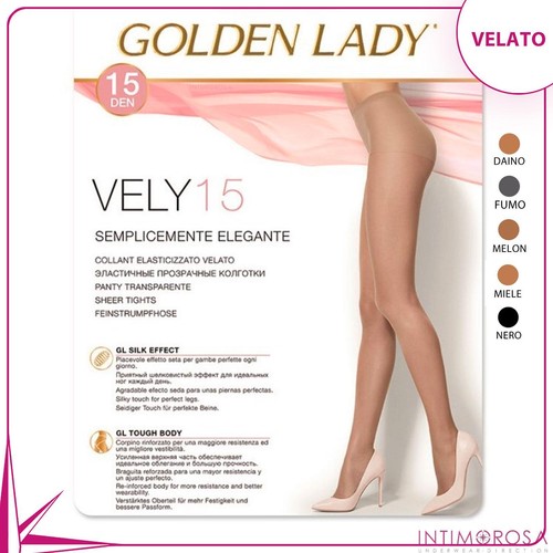 Golden lady vel denier - golden,